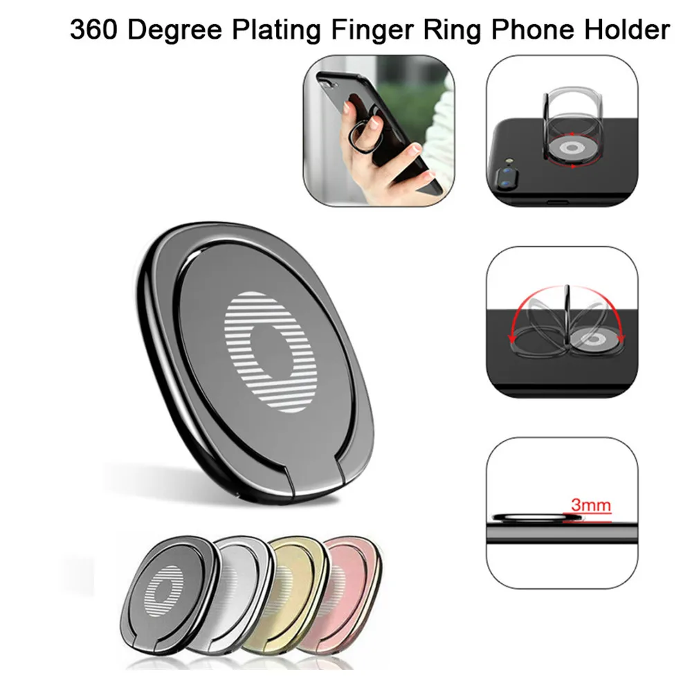 Phone Kickstand Ring - 360° Rotating Finger Ring Holder Phone
