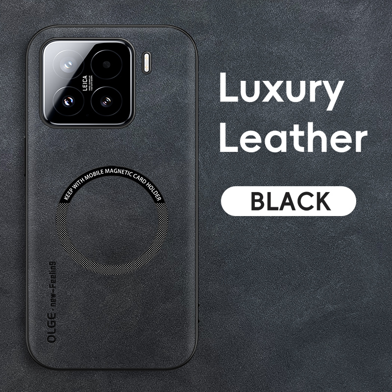 Retro Handset Phone - Magnetic Retro Leather Soft Case For