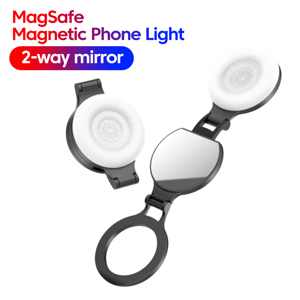 Selfie Stick Tripod - Magnetic Selfie Light Double-sided Mirror Phone