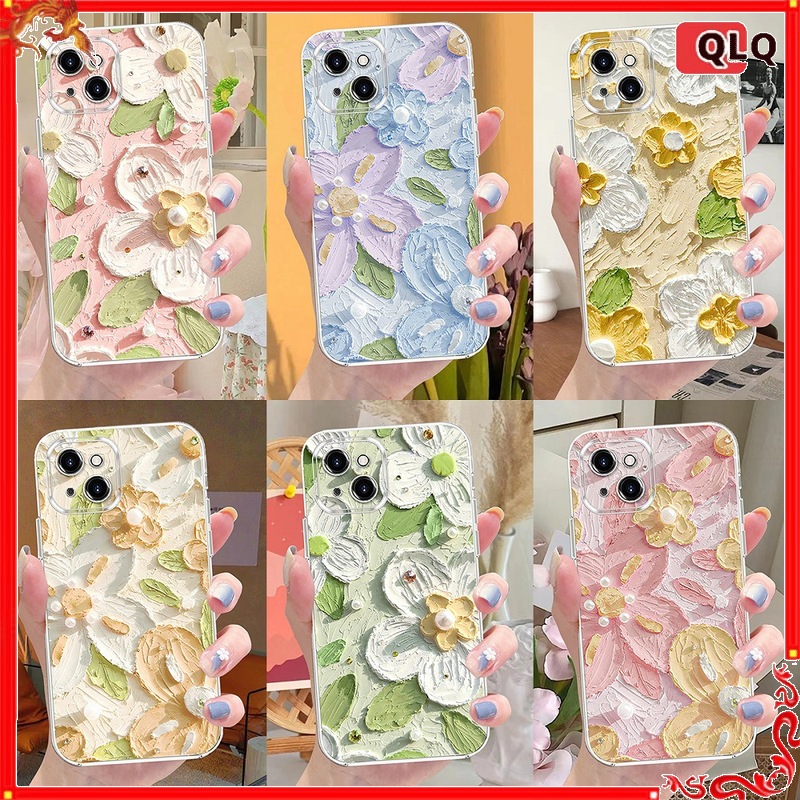 Phone Accessories Box Set - Phone Case 3D Oil Painting Flower