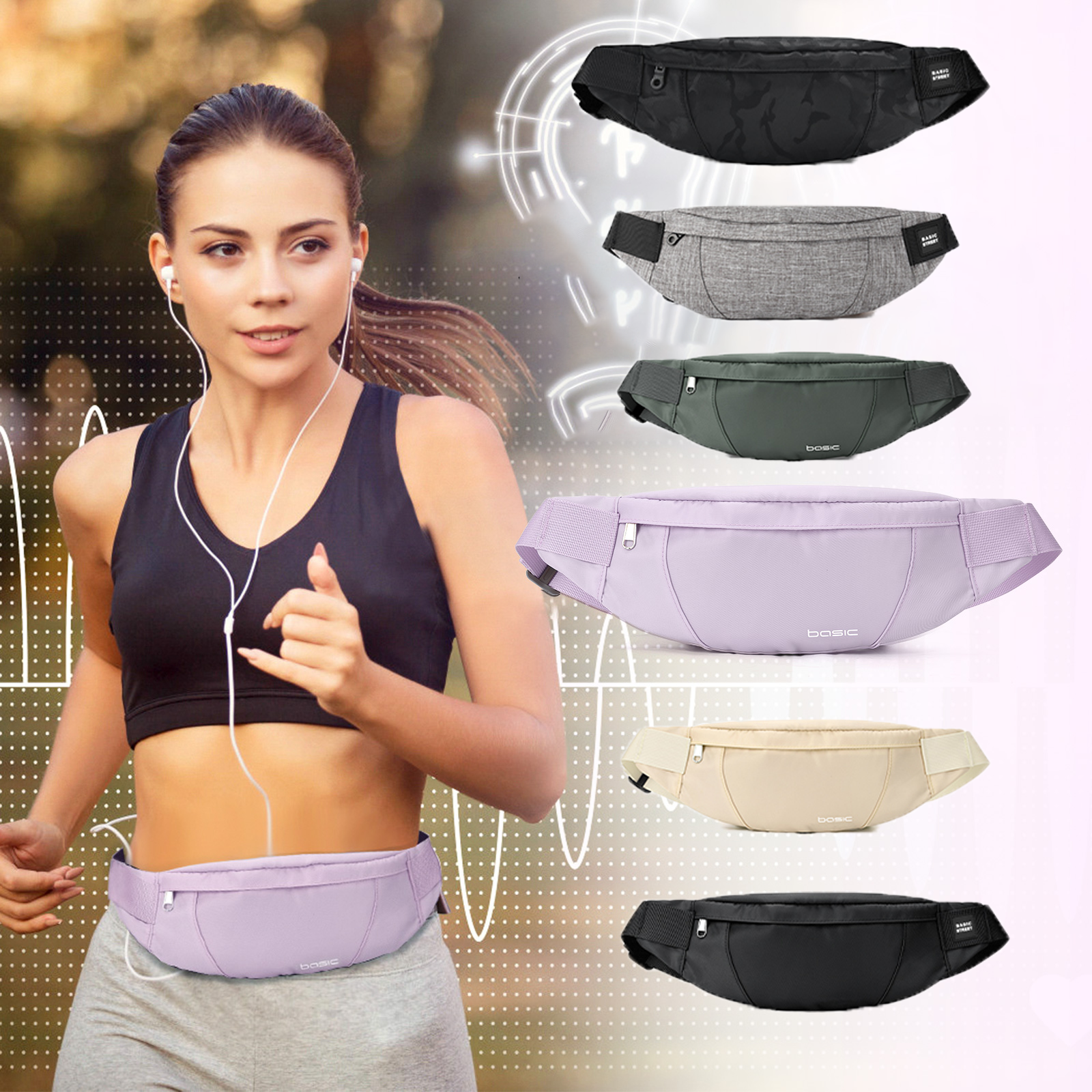 Phone Accessories For Men - Fashion Running Waist Bag Waterproof Sports