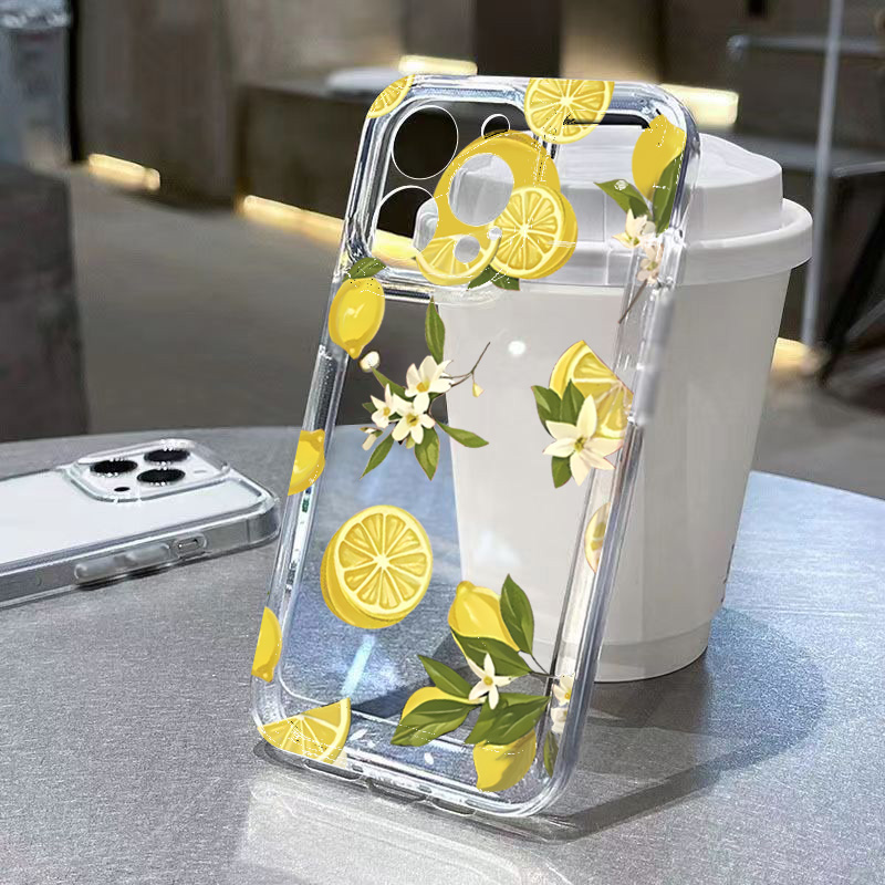 Phone Accessories Samsung - Summer Fruit Lemon Flower Clear Phone