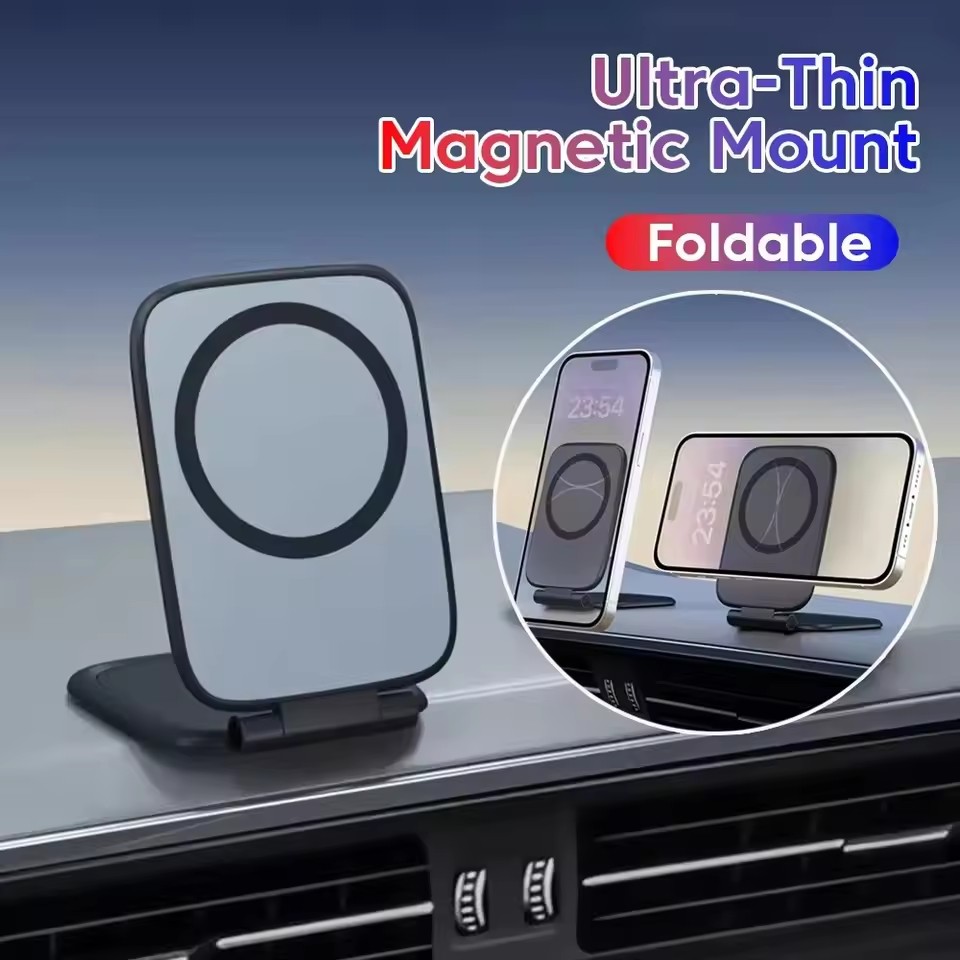 Phone Accessories Japan - Ultra-thin Magnetic Phone Holder Foldable Portable