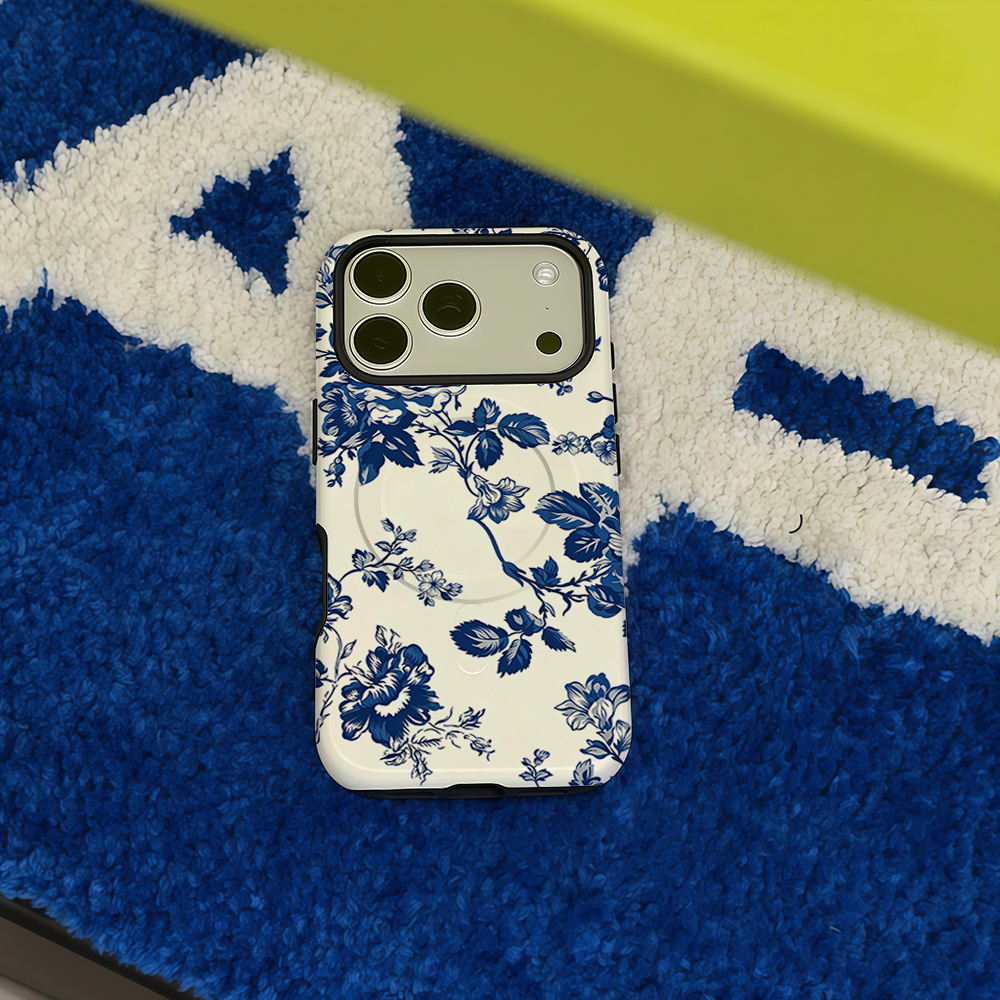 Vintage Blue Rose Phone Case F - Magnetic Phone Case avaliação e preço