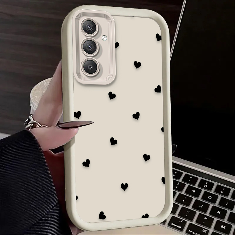 Black Love Heart Bowknot Case  - Phone Accessories Samsung avaliação e preço
