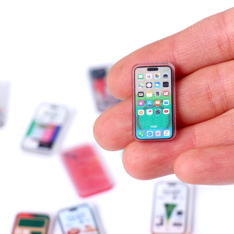 5Pcs 1:12 Dollhouse Miniature  - Phone Accessories Doll avaliação e preço