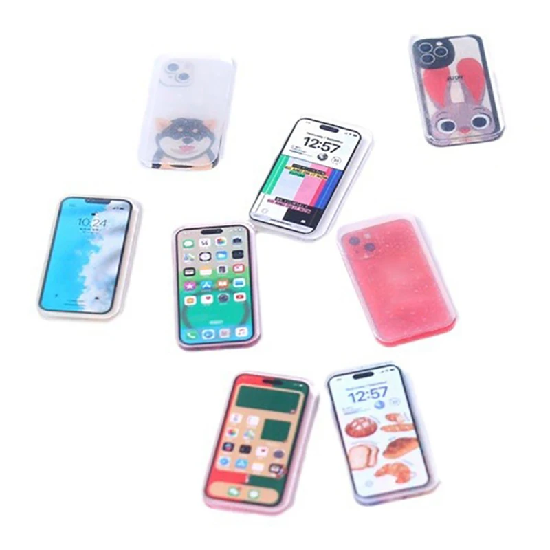 5Pcs 1:12 Dollhouse Miniature  - Phone Accessories Doll avaliação e preço