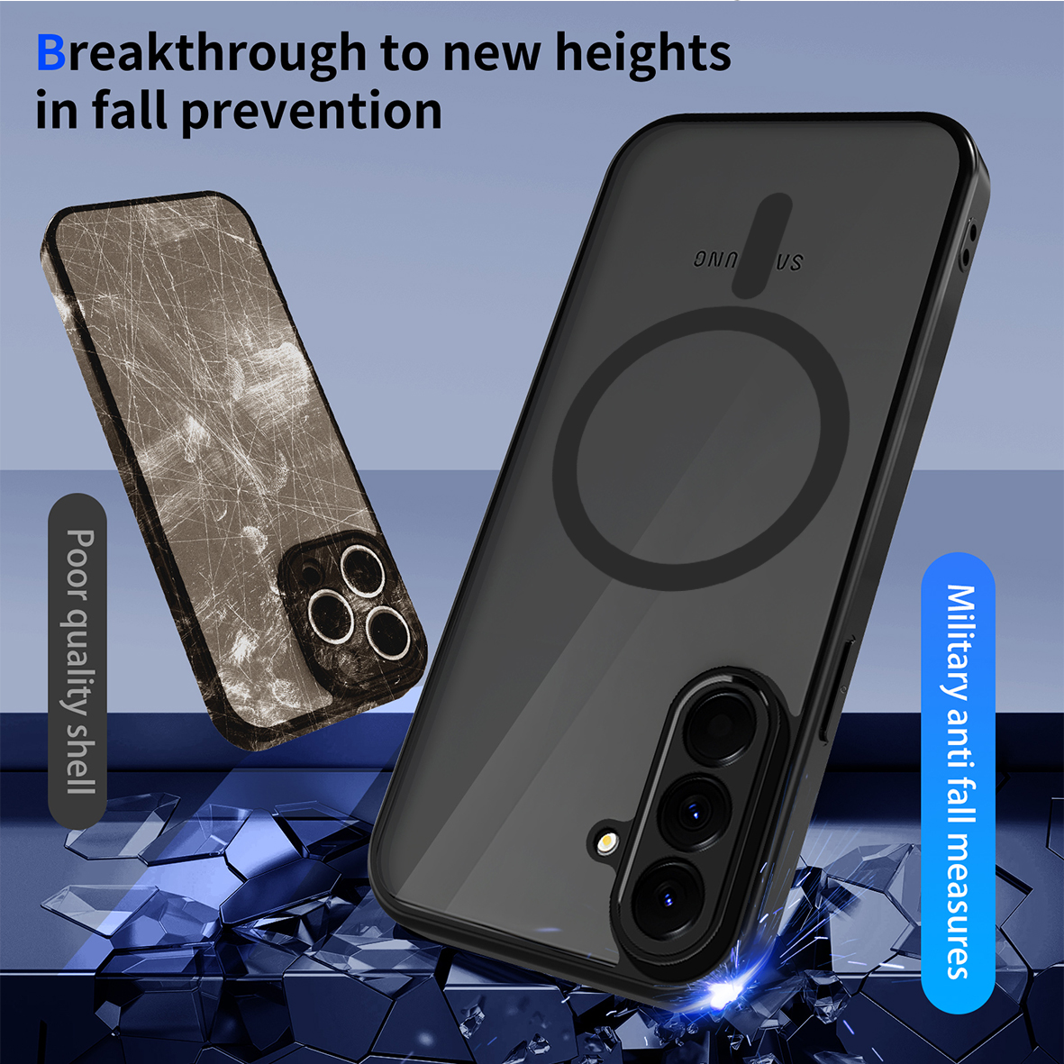 Matte Phone Case for Samsung G - Phone Accessories Online Store avaliação e preço