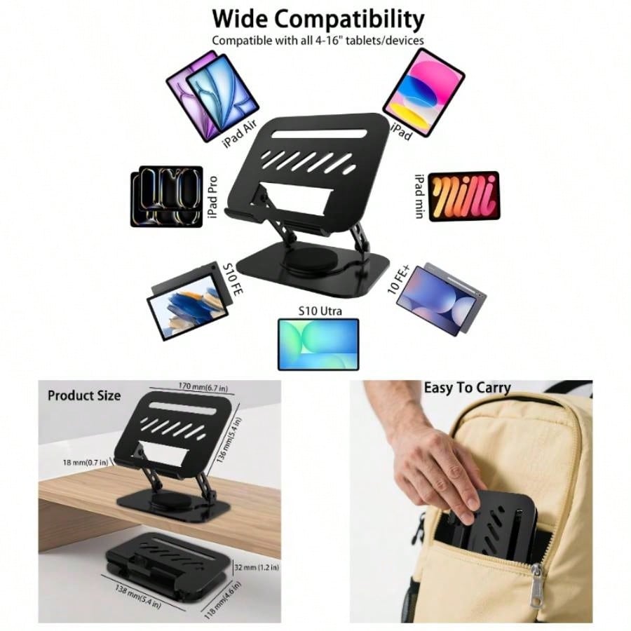 Black Phone Holders Tablet Sta - Phone Accessories For Men avaliação e preço