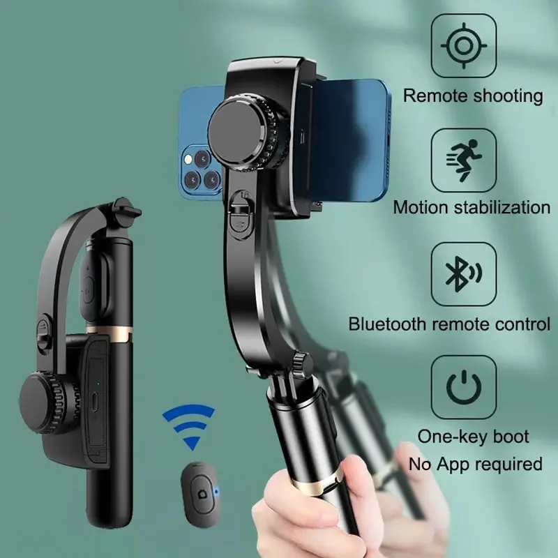 Q08 Handheld Gimbal Stabilisat - Selfie Stick Tripod avaliação e preço