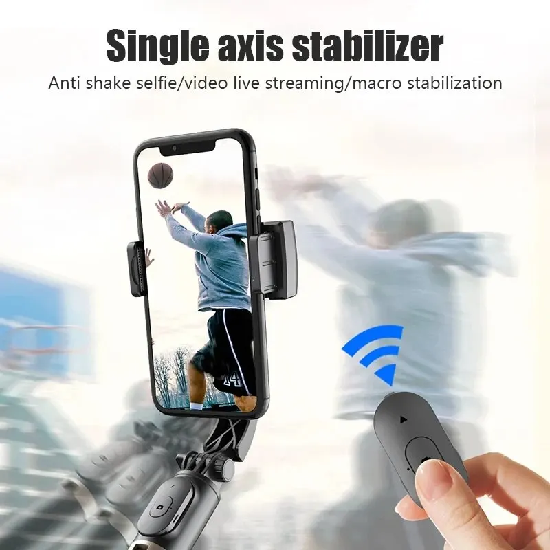 Q08 Handheld Gimbal Stabilisat - Selfie Stick Tripod avaliação e preço