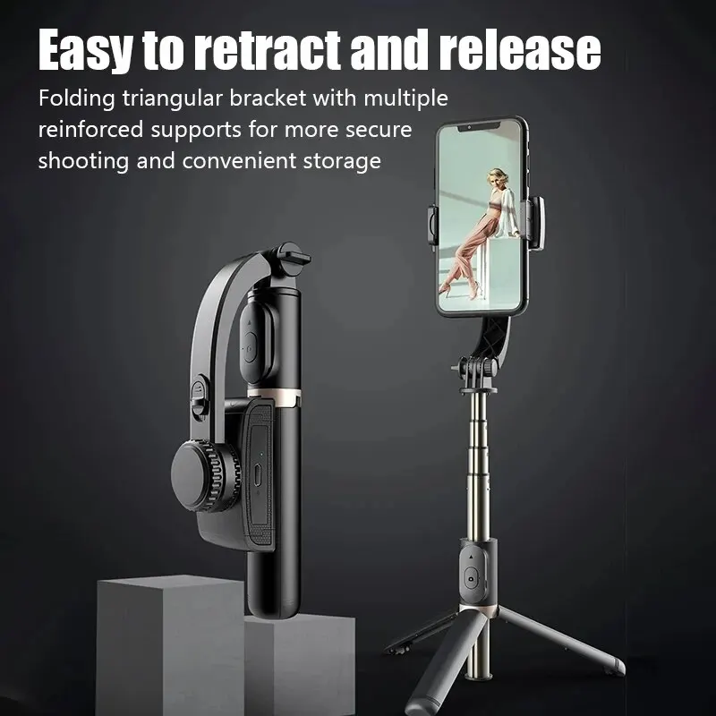 Q08 Handheld Gimbal Stabilisat - Selfie Stick Tripod avaliação e preço