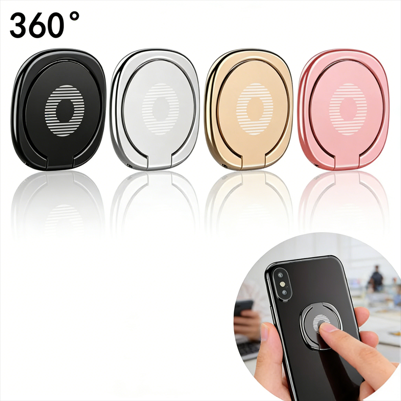 360° Rotating Finger Ring Hold - Phone Kickstand Ring avaliação e preço