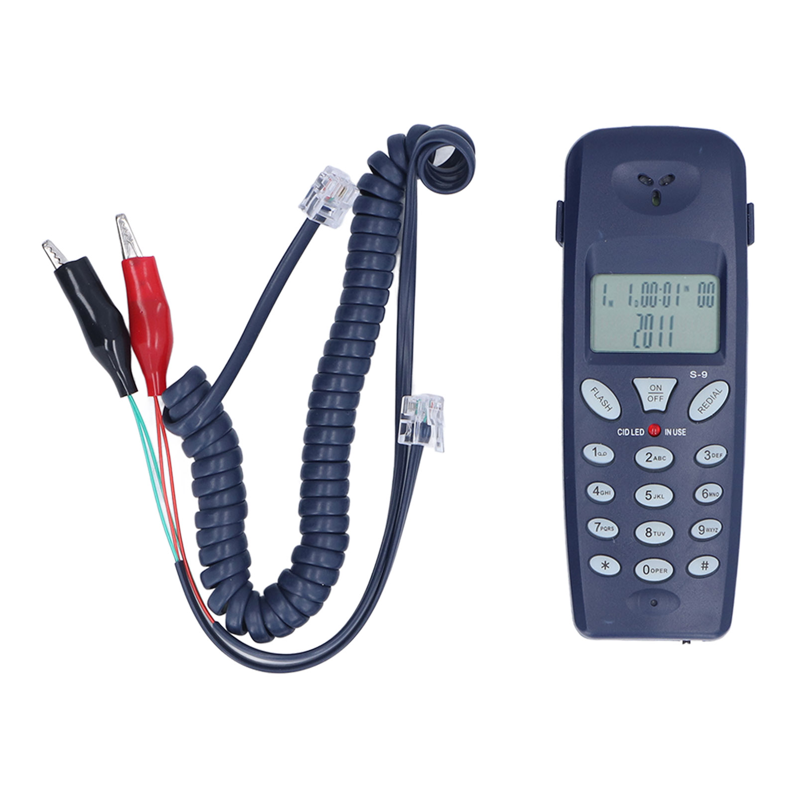 Wired landline phone, FSK/DTMF - Retro Handset Phone avaliação e preço