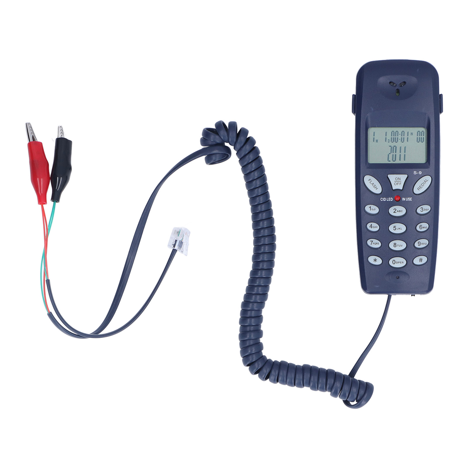 Wired landline phone, FSK/DTMF - Retro Handset Phone avaliação e preço