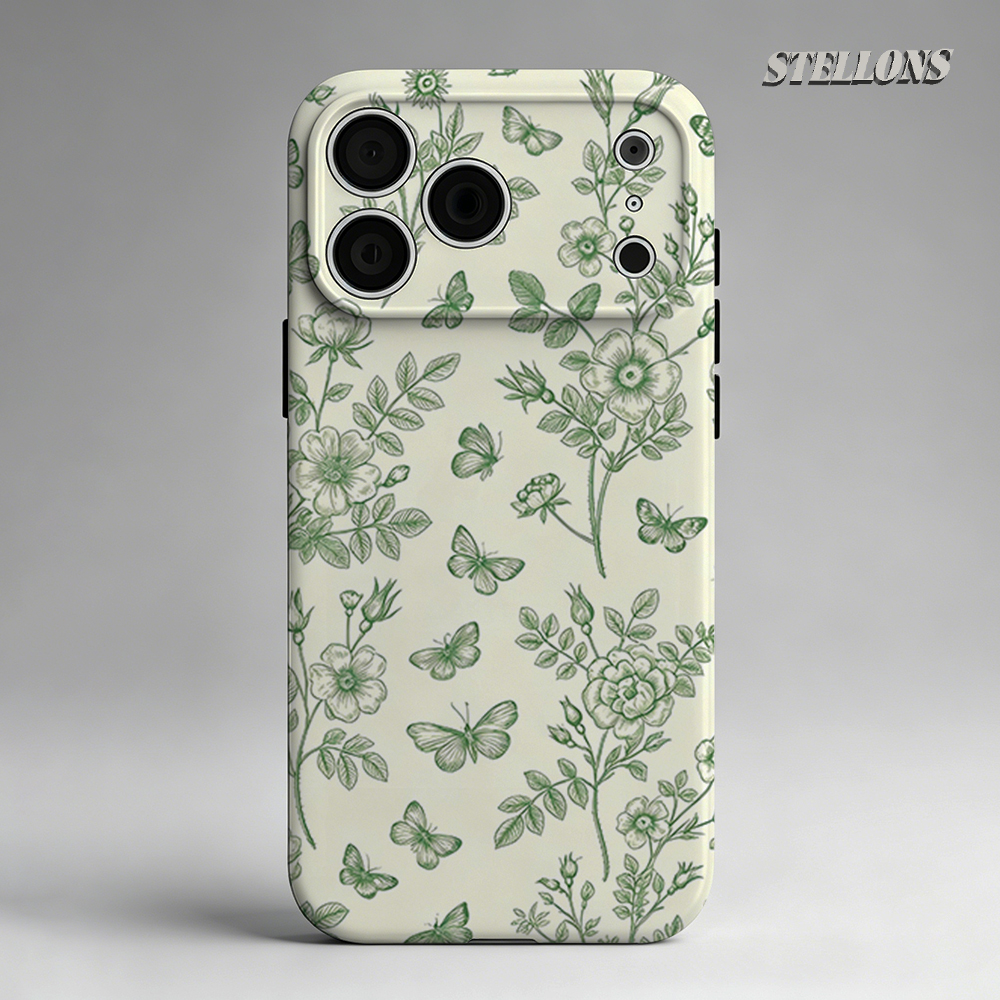 Green Floral Butterfly Sketch  - Magnetic Phone Case avaliação e preço
