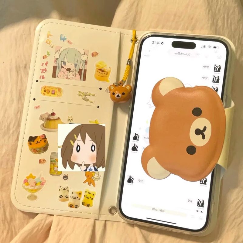 Rilakkuma Cute Cartoon Flip Le - Phone Accessories Box Set avaliação e preço