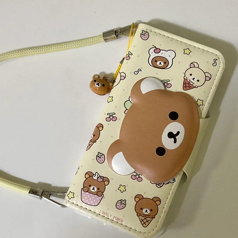 Rilakkuma Cute Cartoon Flip Le - Phone Accessories Box Set avaliação e preço
