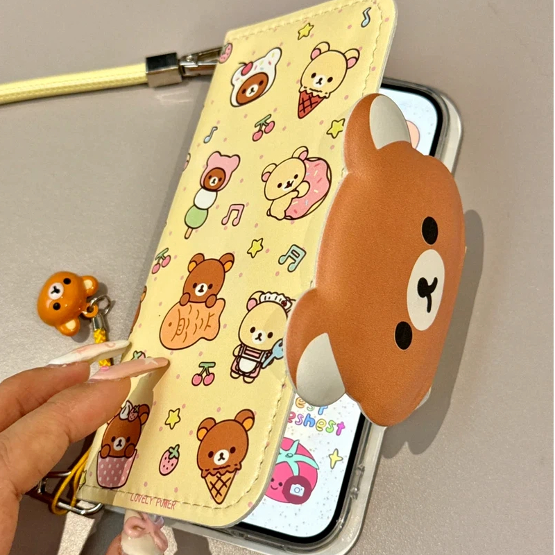 Rilakkuma Cute Cartoon Flip Le - Phone Accessories Box Set avaliação e preço
