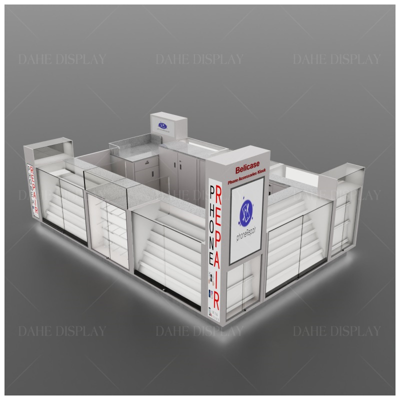Custom.Cellphone Kiosk 10*15Ft - Phone Accessories Shop Design avaliação e preço