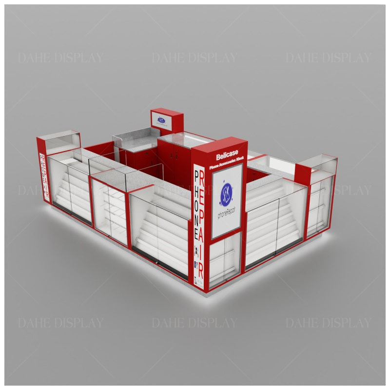 Custom.Cellphone Kiosk 10*15Ft - Phone Accessories Shop Design avaliação e preço