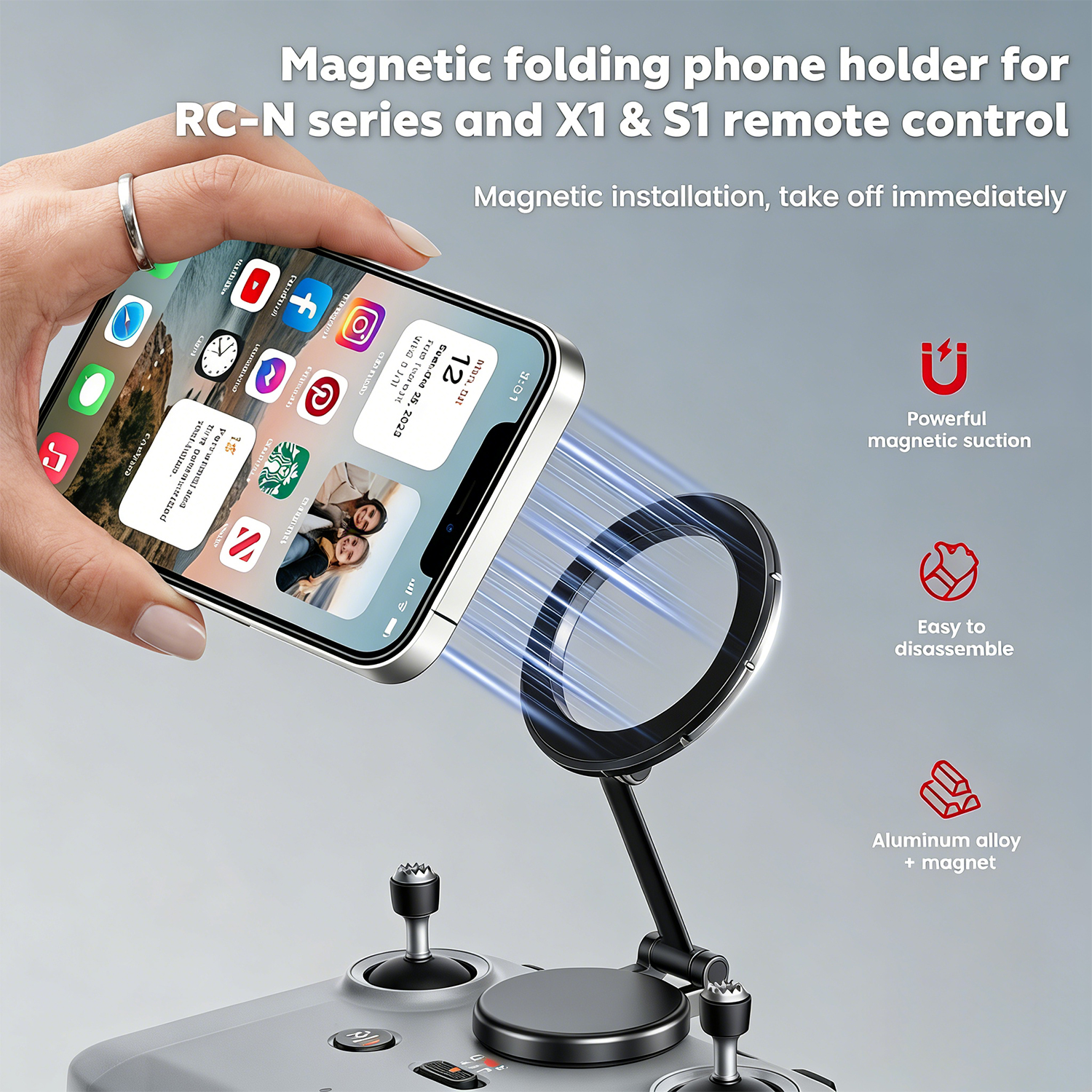 MINGVEN Magnetic Phone Mount F - X1 Phone Accessories avaliação e preço