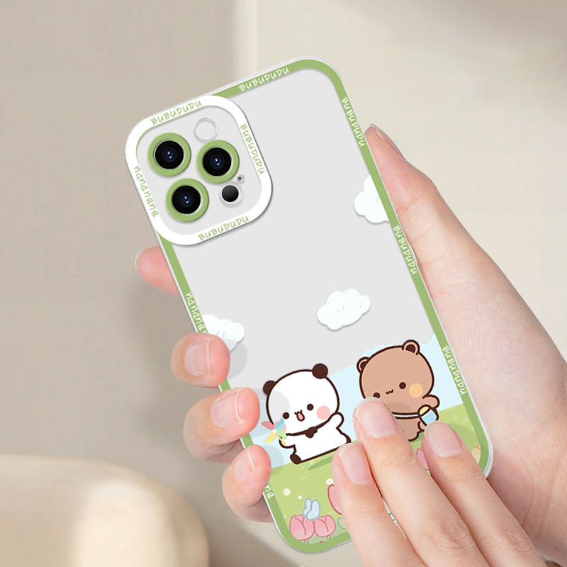 Cute BUBU DUDU Couple Clear Ph - Phone Accessories Samsung avaliação e preço