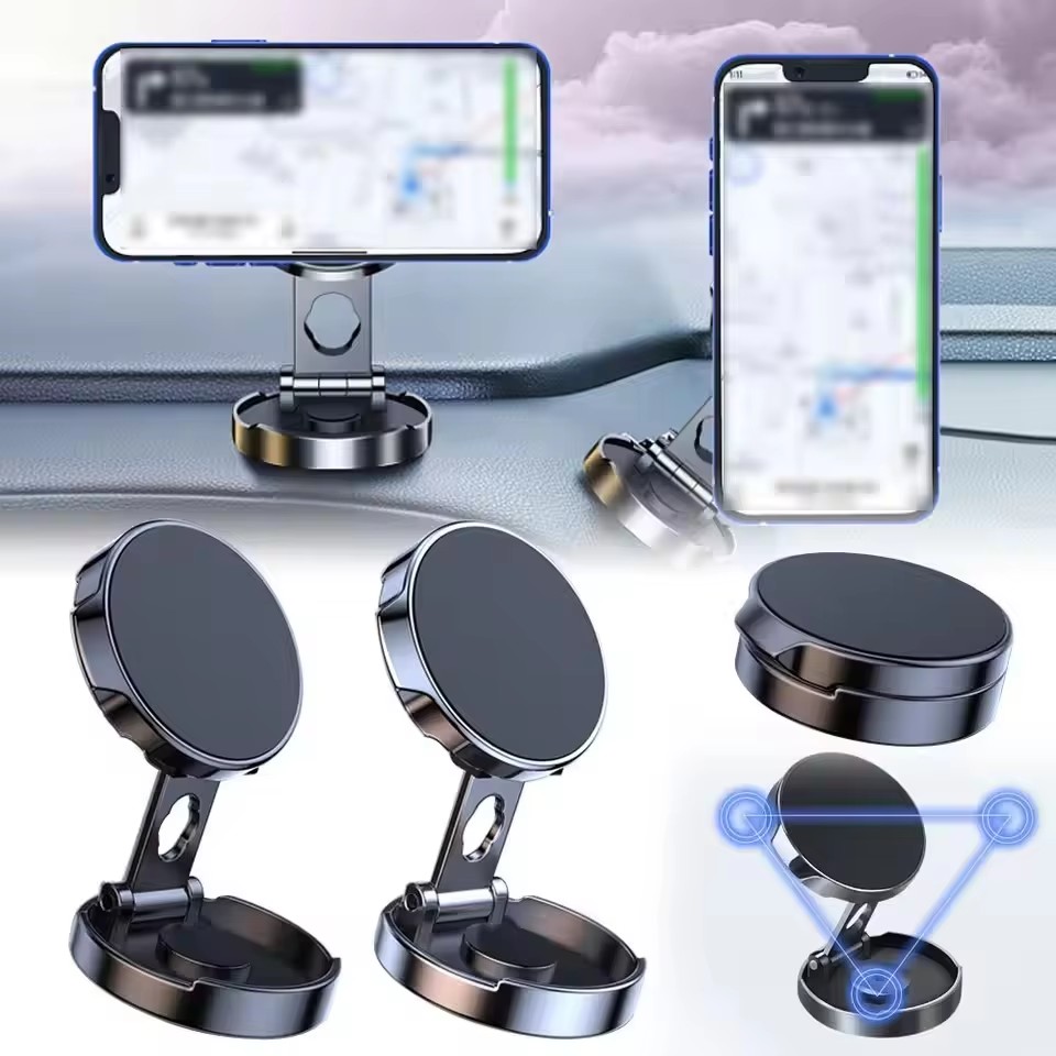 Round Folding Magnetic Car Hol - Phone Accessories Japan avaliação e preço