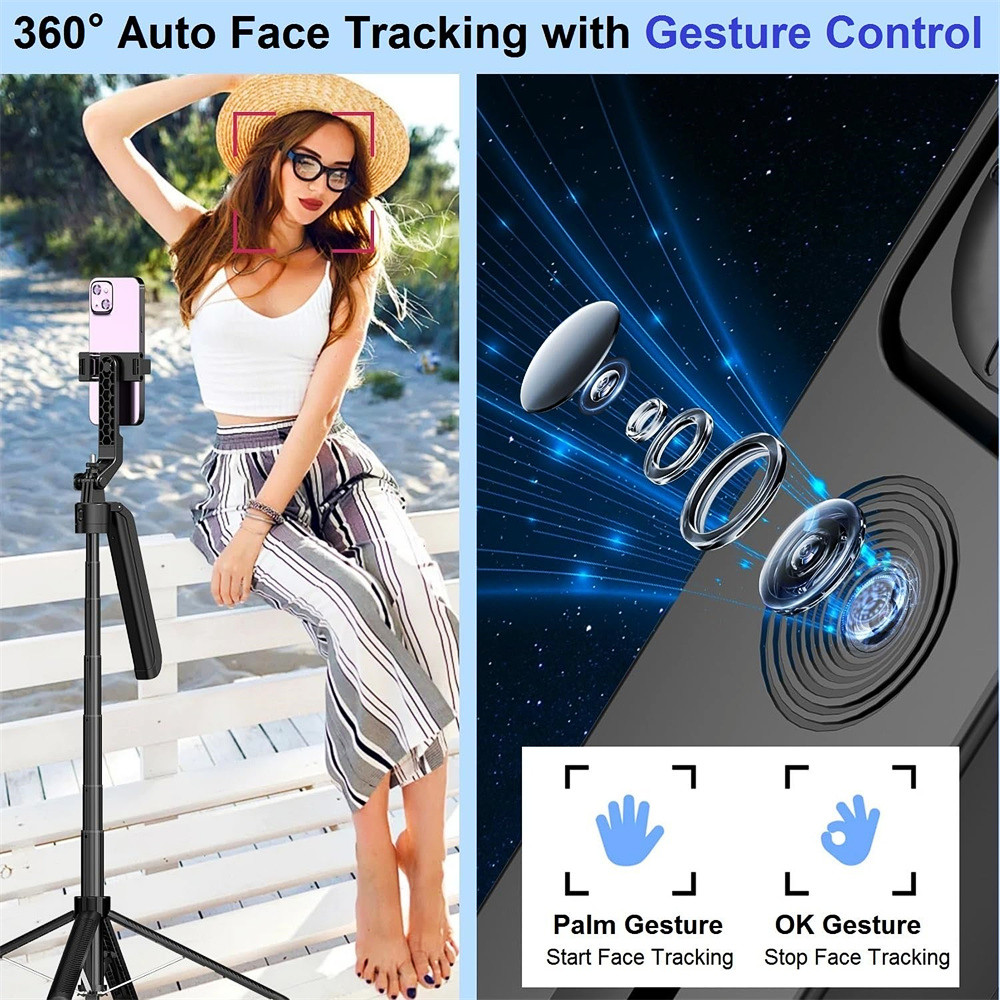 MEUYAG Selfie Stick Gimbal Sta - Selfie Stick Tripod avaliação e preço