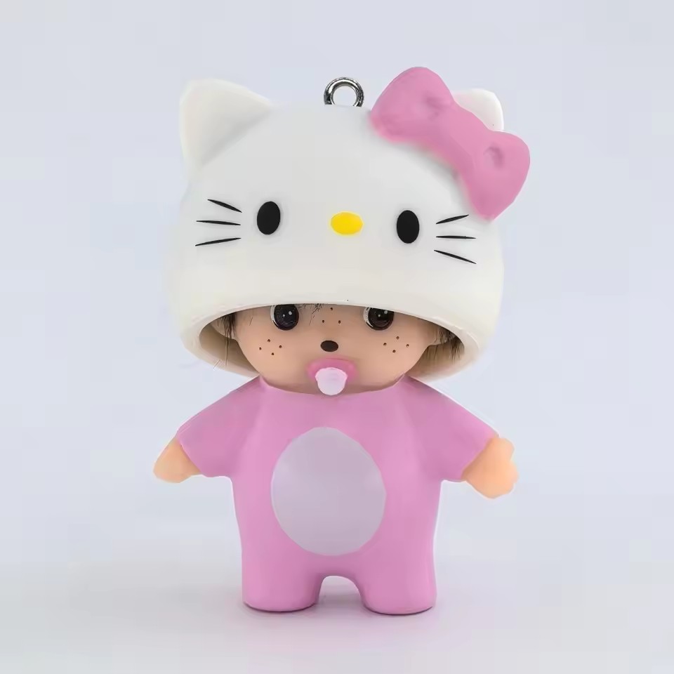 Hello Kitty Keychain Monchhich - Phone Accessories Doll avaliação e preço