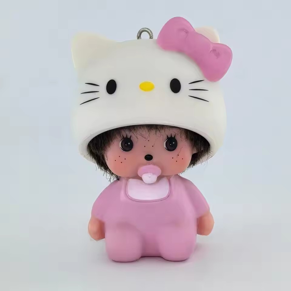 Hello Kitty Keychain Monchhich - Phone Accessories Doll avaliação e preço