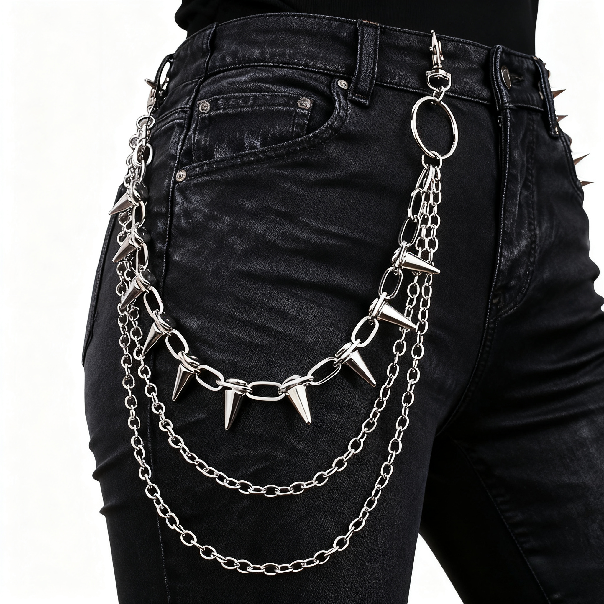 Unisex Hip Hop Punk Rock Metal - Phone Accessories For Men avaliação e preço