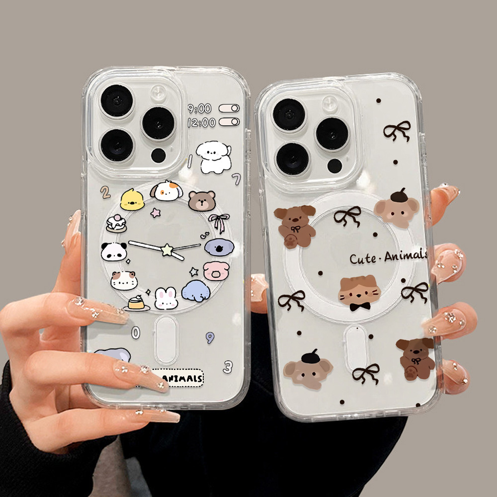 Cute Cartoon Animals Phone Cas - Magnetic Phone Case avaliação e preço