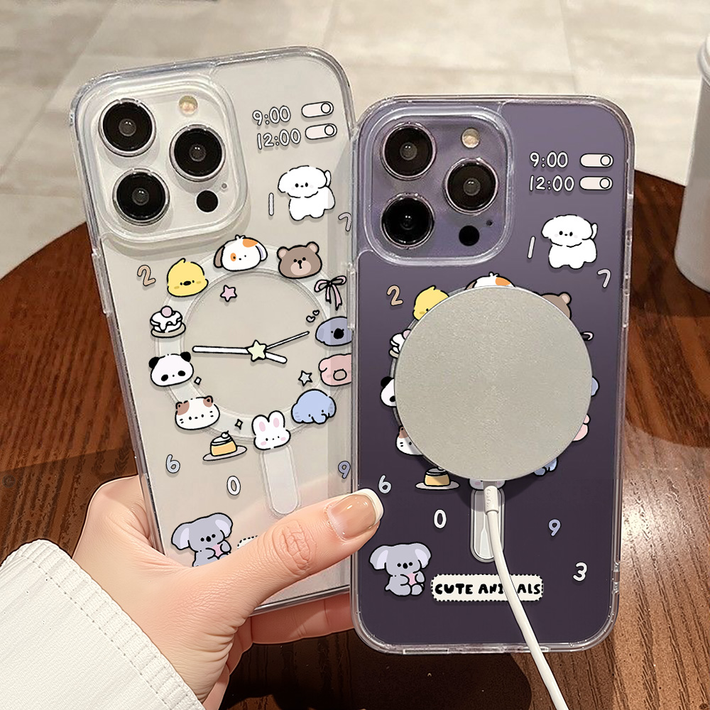 Cute Cartoon Animals Phone Cas - Magnetic Phone Case avaliação e preço