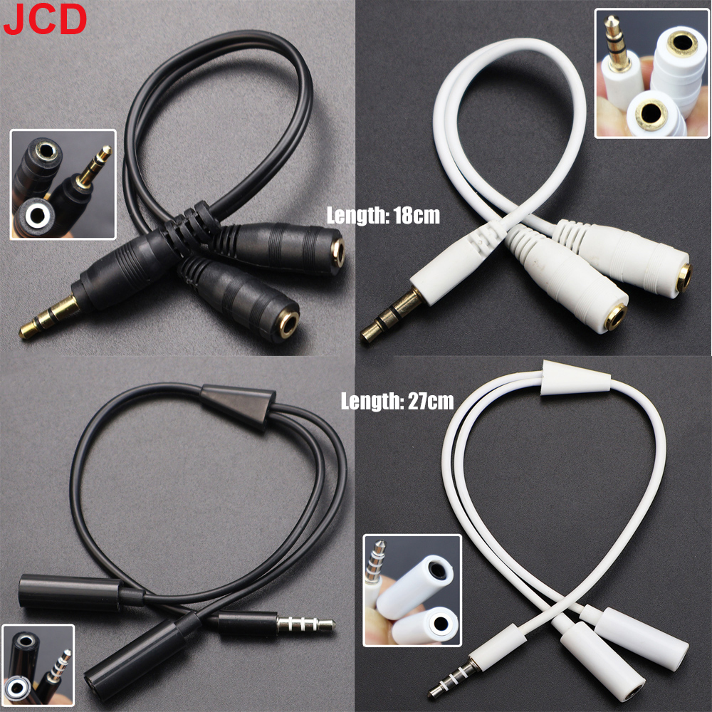 JCD 1Male to 2 Dual Female Y S - Earphone Splitter Jack avaliação e preço