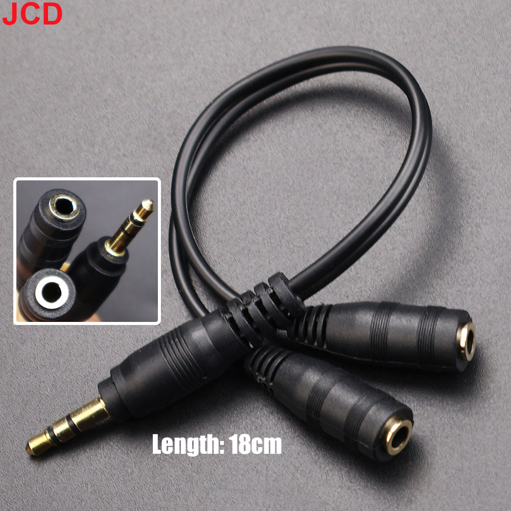 JCD 1Male to 2 Dual Female Y S - Earphone Splitter Jack avaliação e preço