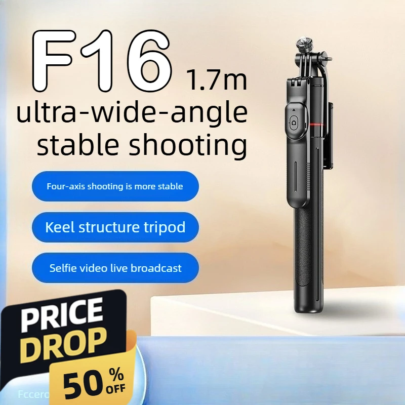 F16 selfie stick, anti shake,  - Selfie Stick Tripod avaliação e preço