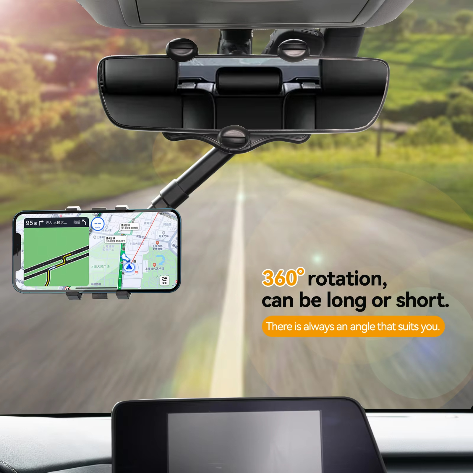 Adjustable Car Rearview Mirror - Phone Accessories Japan avaliação e preço
