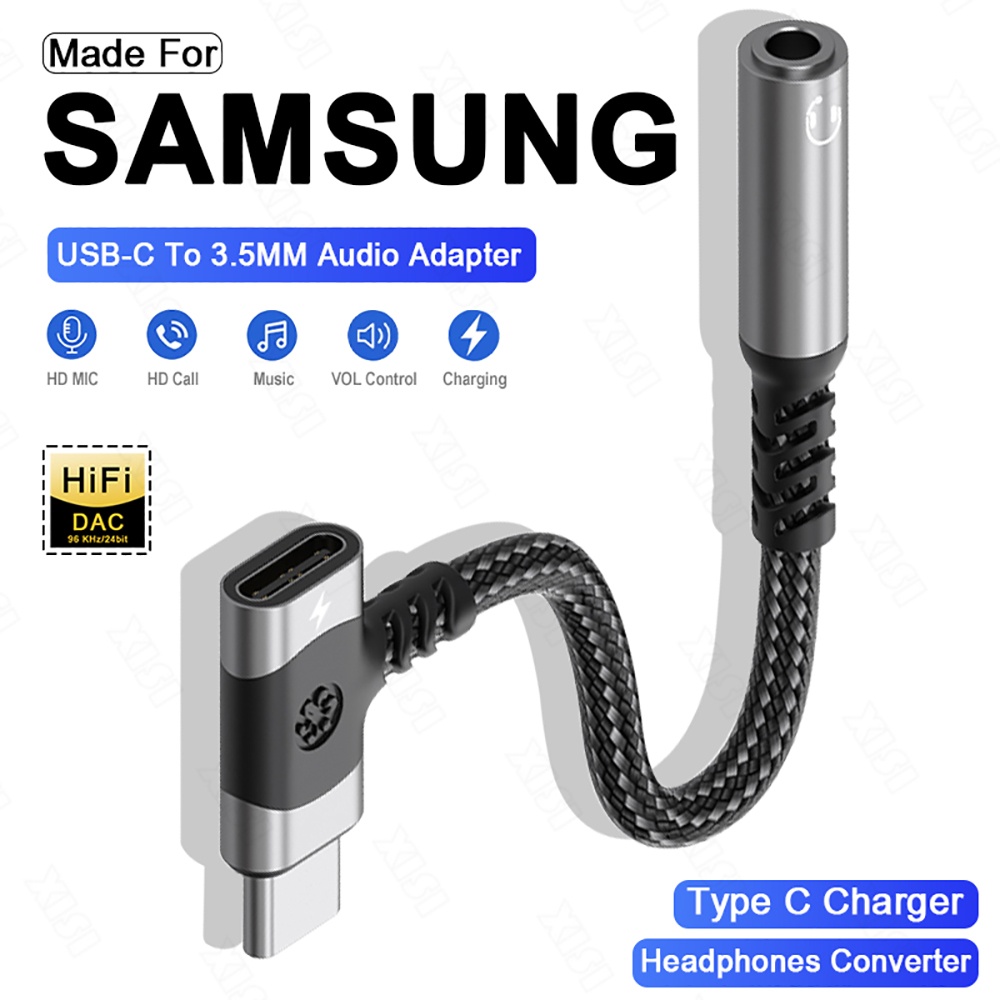 2 In 1 USB C To 3.5mm AUX Audi - Earphone Splitter Jack avaliação e preço