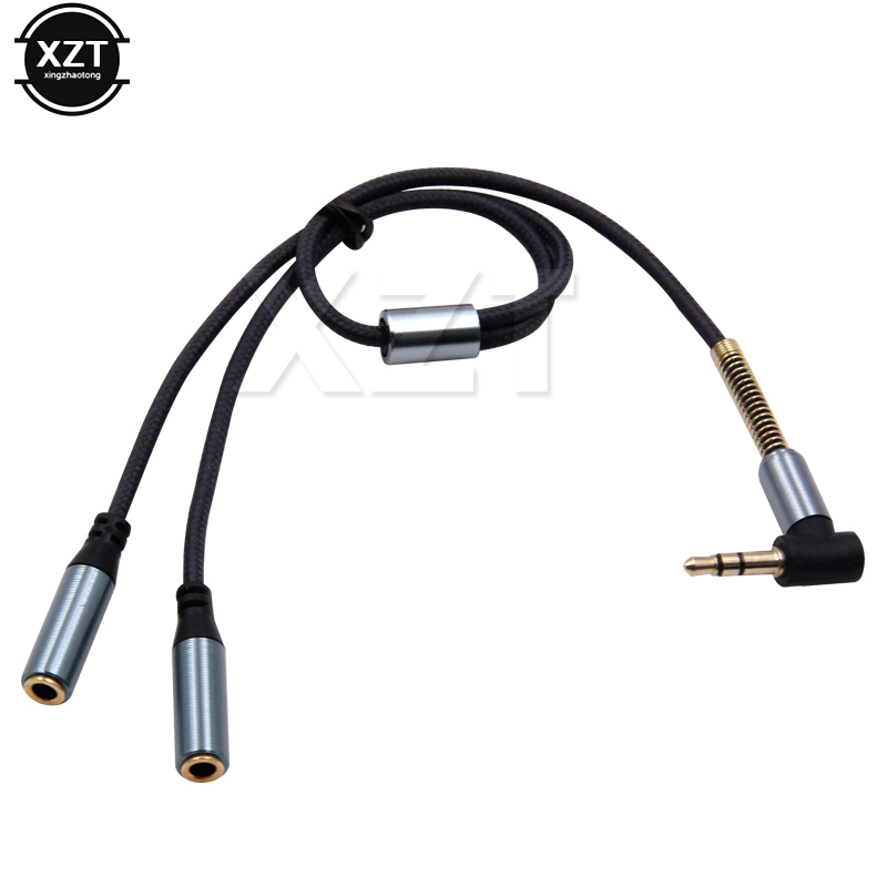 3.5mm 1 To 2 Audio Aux Y Split - Earphone Splitter Jack avaliação e preço