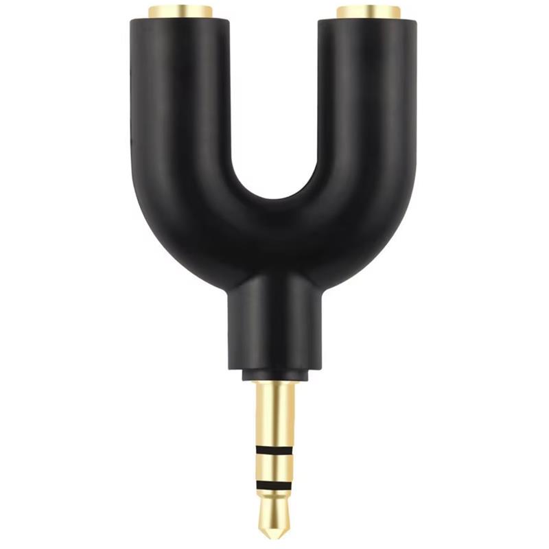 U Type Adapter Y Shape 3.5mm S - Earphone Splitter Jack avaliação e preço