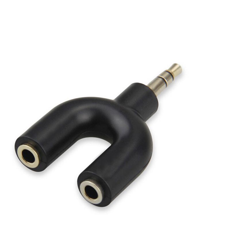 U Type Adapter Y Shape 3.5mm S - Earphone Splitter Jack avaliação e preço
