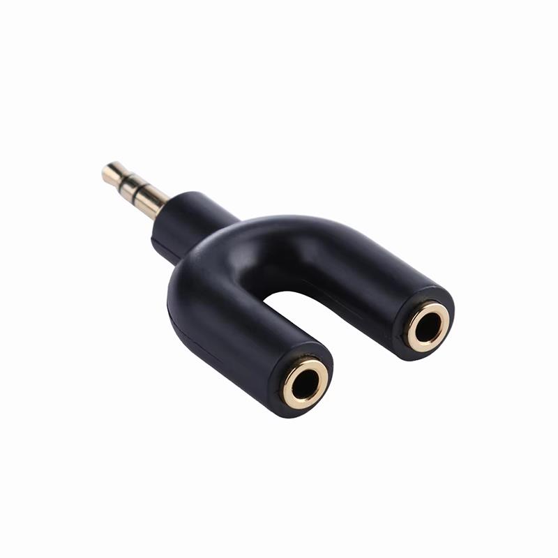 U Type Adapter Y Shape 3.5mm S - Earphone Splitter Jack avaliação e preço