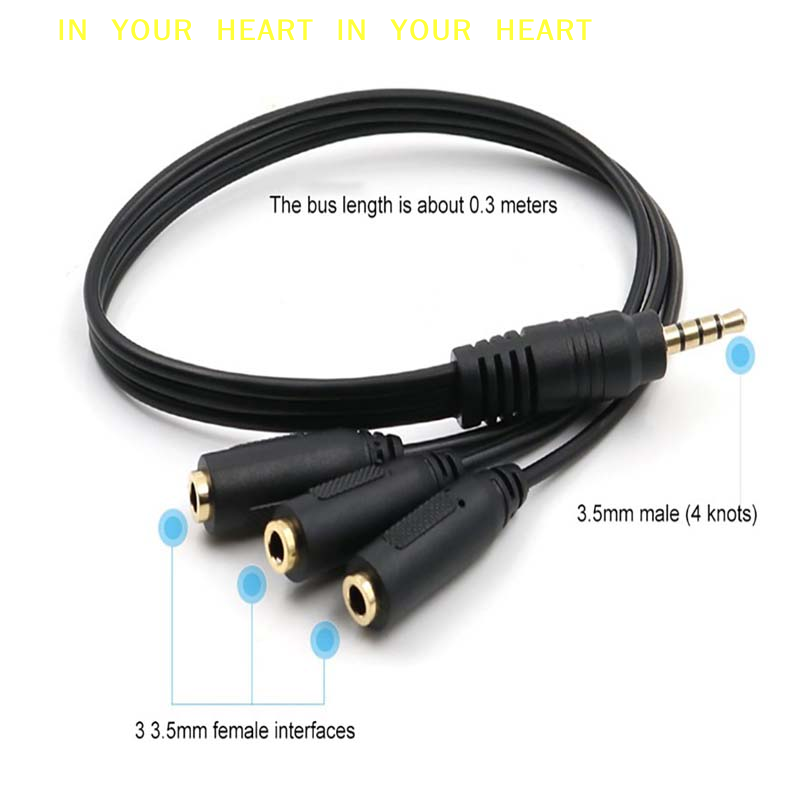 【X】3.5mm 3 Way Port Aux Multi  - Earphone Splitter Jack avaliação e preço