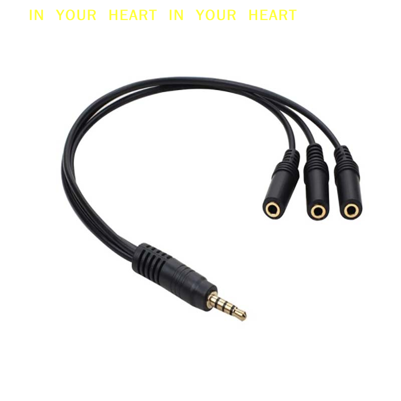 【X】3.5mm 3 Way Port Aux Multi  - Earphone Splitter Jack avaliação e preço