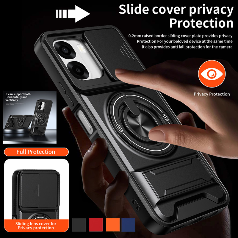 Armor Phone Case For Oppo A6x  - Phone Kickstand Ring avaliação e preço