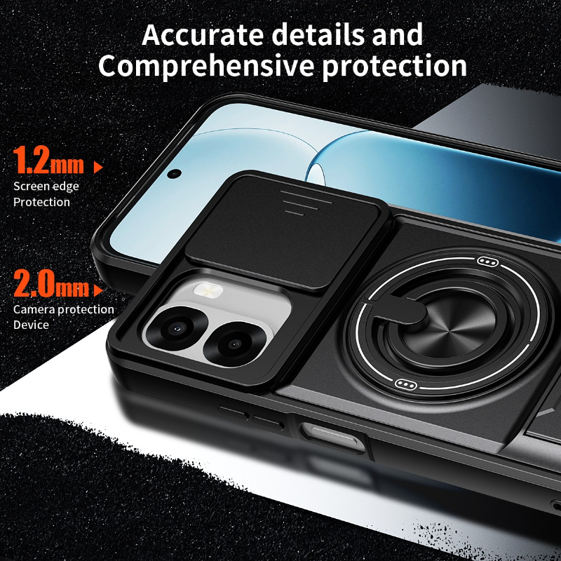 Armor Phone Case For Oppo A6x  - Phone Kickstand Ring avaliação e preço