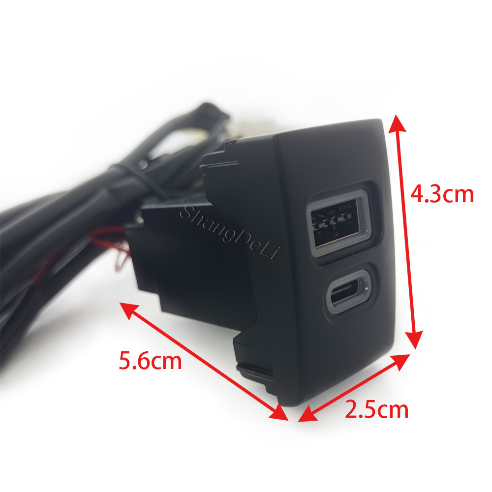 1PC Car Charger Socket QC3.0 D - Phone Accessories Types avaliação e preço