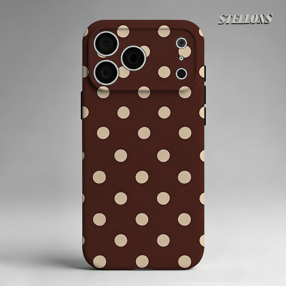 Brown Beige Polka Dot Phone Ca - Magnetic Phone Case avaliação e preço