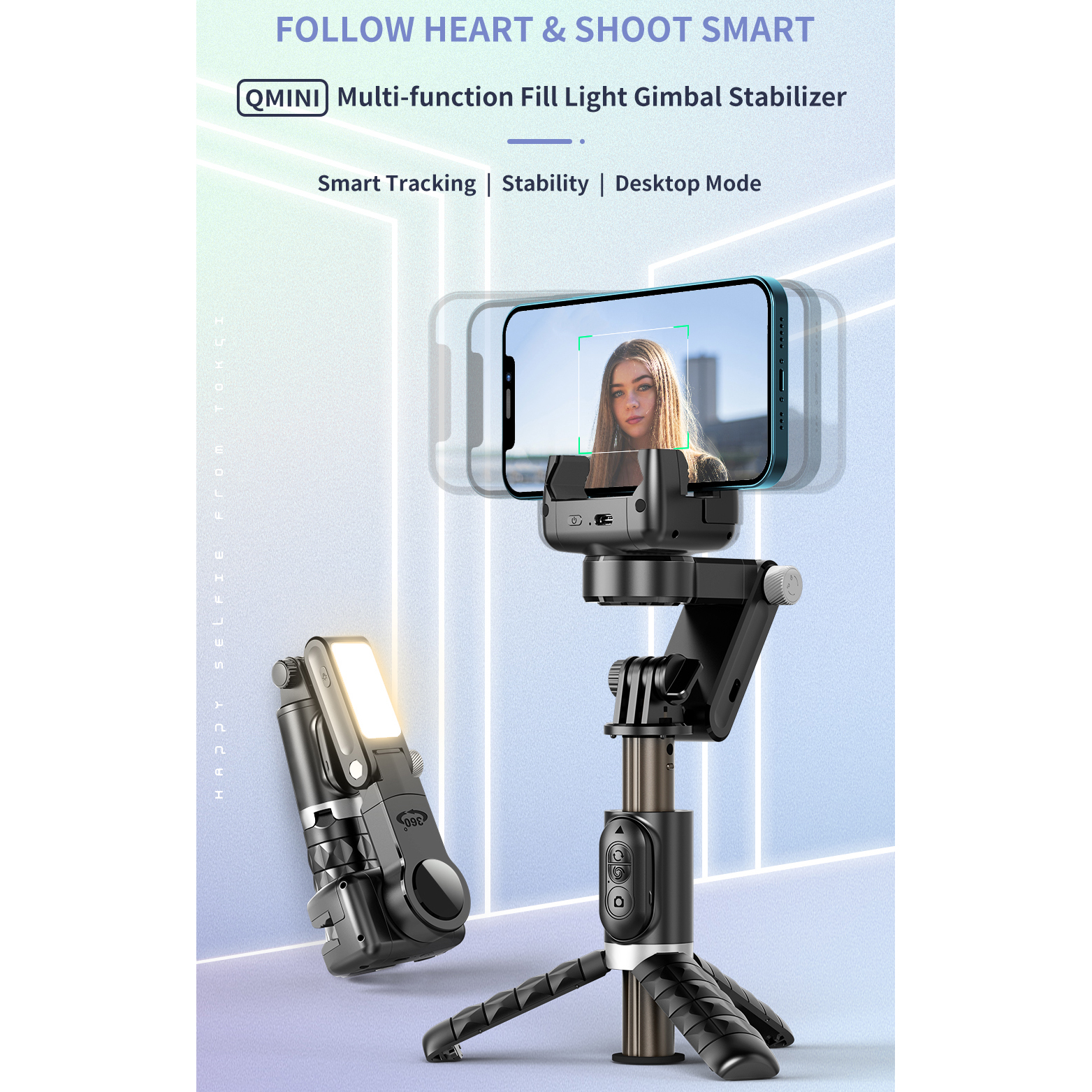 Selfie Stick Phone Gimbal Stab - Selfie Stick Tripod avaliação e preço